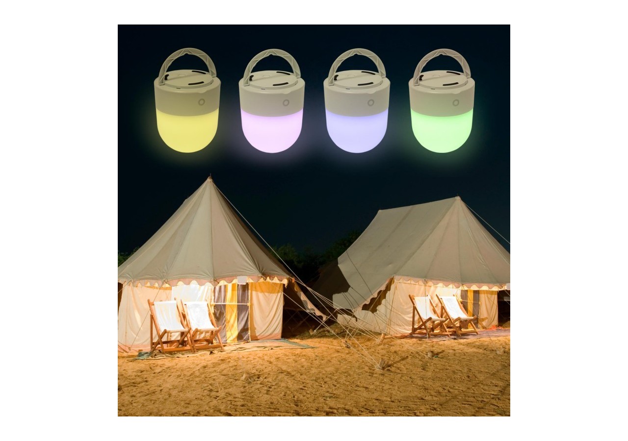 Lampe veilleuse LED RGB portable "COMPI"-Tactile-3W-IP44 - MU1003 - Barcelona LED