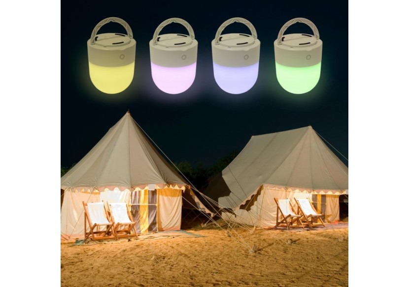 Lampe veilleuse LED RGB portable "COMPI"-Tactile-3W-IP44 - MU1003 - Barcelona LED