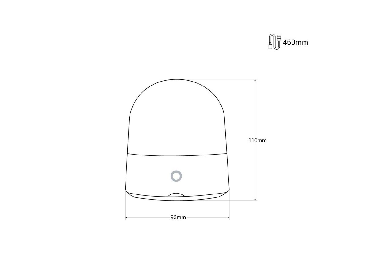Lampe veilleuse LED RGB portable "COMPI"-Tactile-3W-IP44 - MU1003 - Barcelona LED