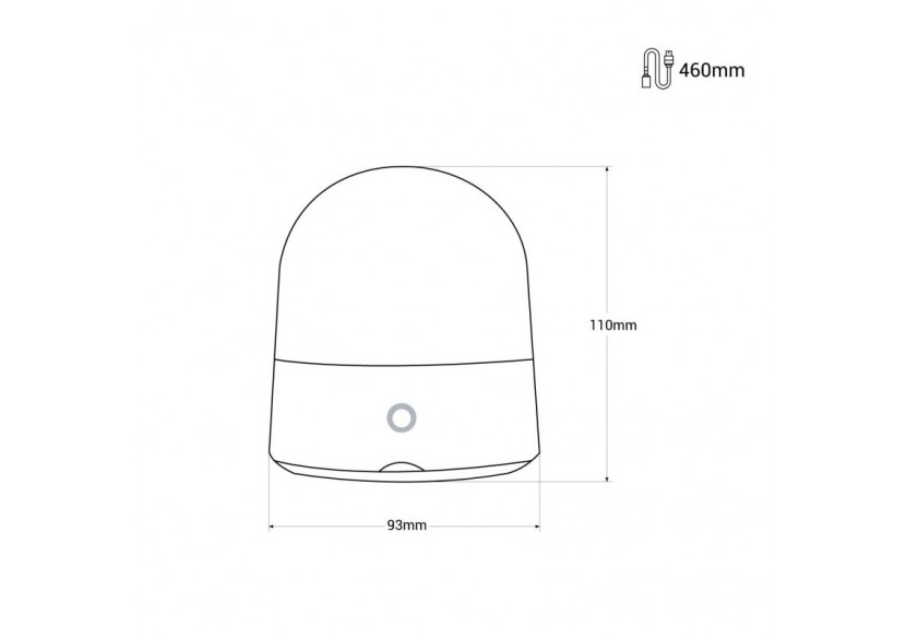 Lampe veilleuse LED RGB portable "COMPI"-Tactile-3W-IP44 - MU1003 - Barcelona LED