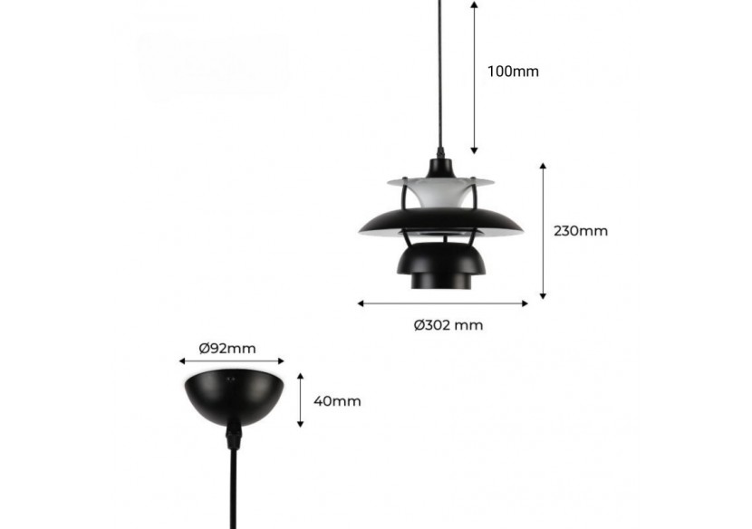 Suspension design "Yohan" - L3057-N - Barcelona LED