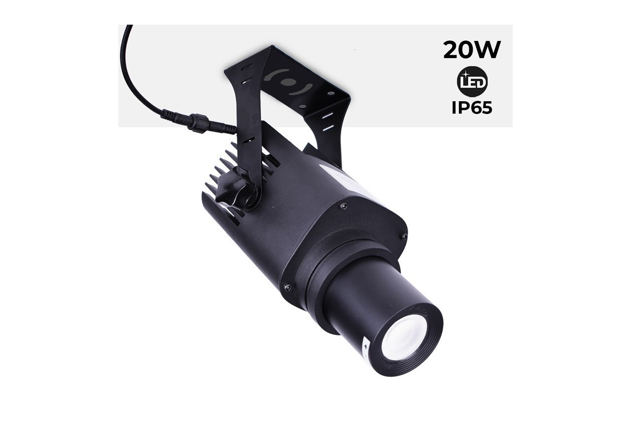 Projecteur de logo LED GOBO 20W rotatif extérieur-IP65 - BLP20E-R - Barcelona LED