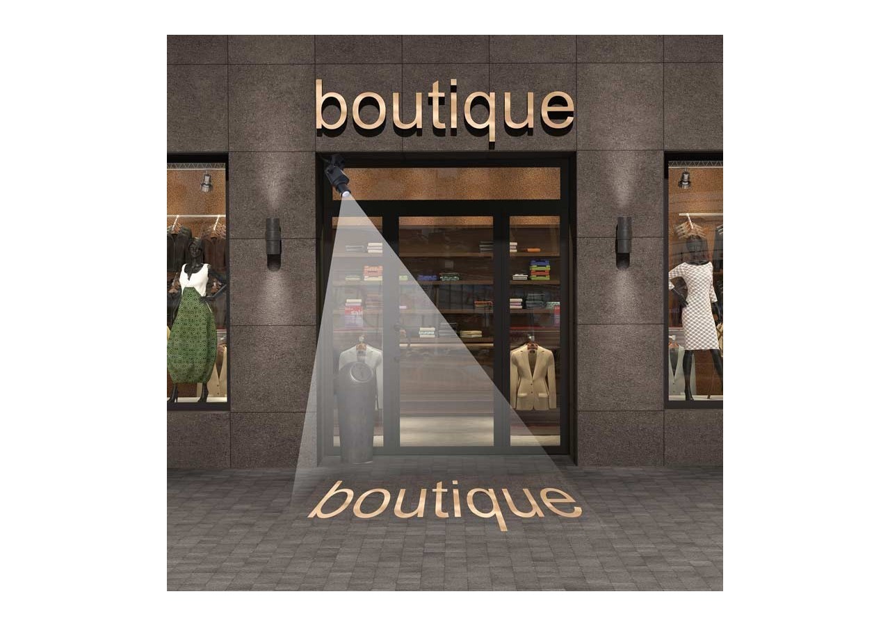 Projecteur de logo LED GOBO 20W rotatif extérieur-IP65 - BLP20E-R - Barcelona LED