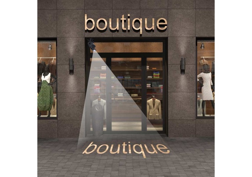 Projecteur de logo LED GOBO 20W rotatif extérieur-IP65 - BLP20E-R - Barcelona LED