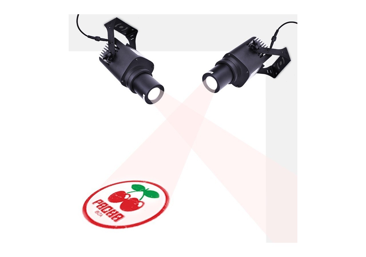 Projecteur de logo LED GOBO 20W rotatif extérieur-IP65 - BLP20E-R - Barcelona LED