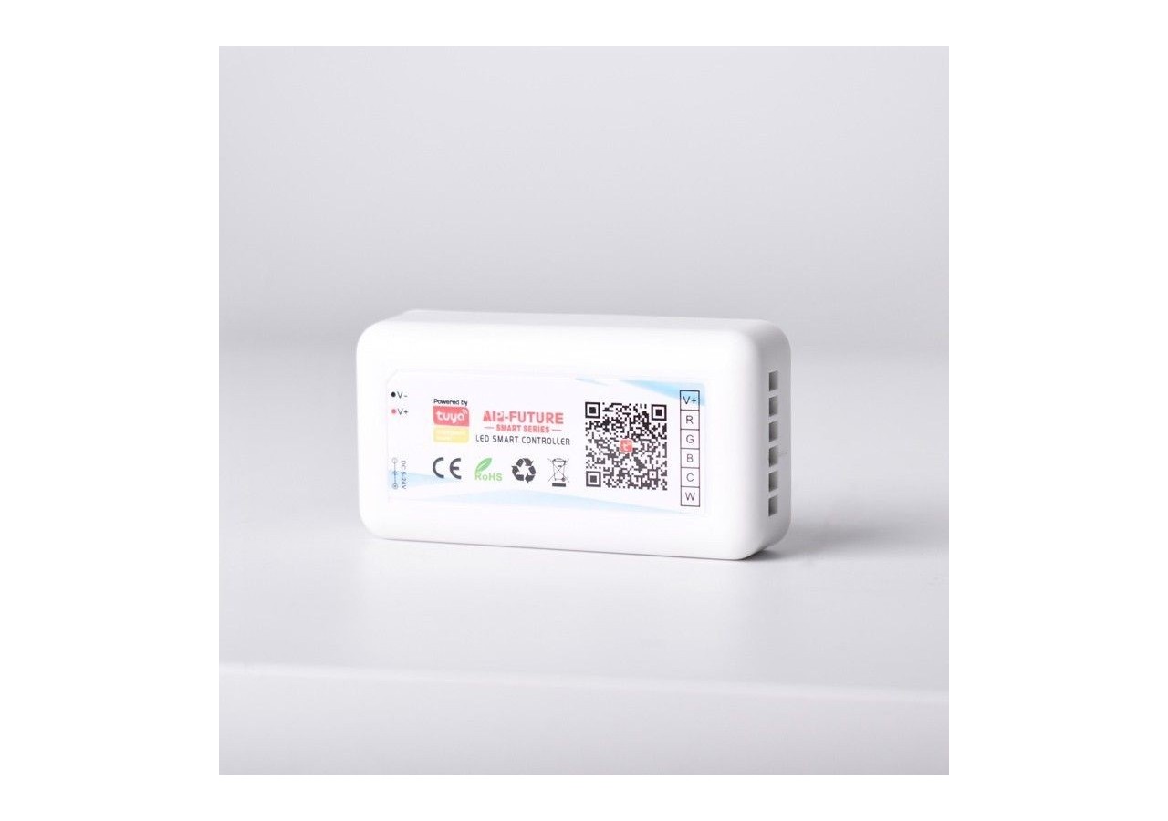 Contrôleur LED RGB+CCT SMART WIFI avec télécommande-12-24V DC-5 canaux - B1644-3-RGB+CCT - Barcelona LED