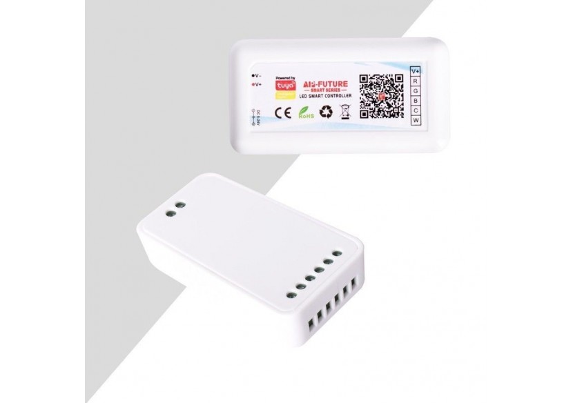 Contrôleur LED RGB+CCT SMART WIFI avec télécommande-12-24V DC-5 canaux - B1644-3-RGB+CCT - Barcelona LED