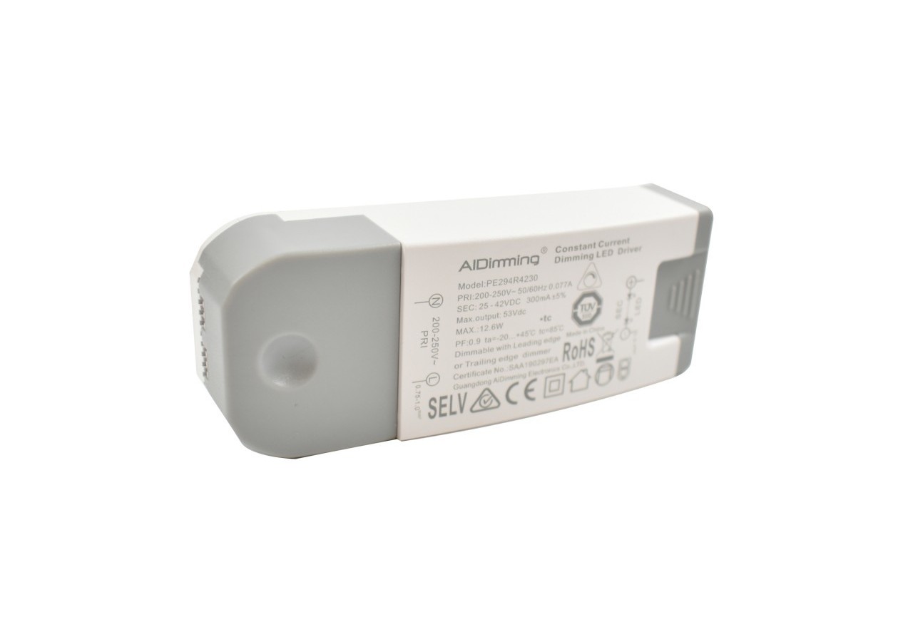 Driver Triac dimmable 25-42VDC 300MA - PE294R4230 - Barcelona LED