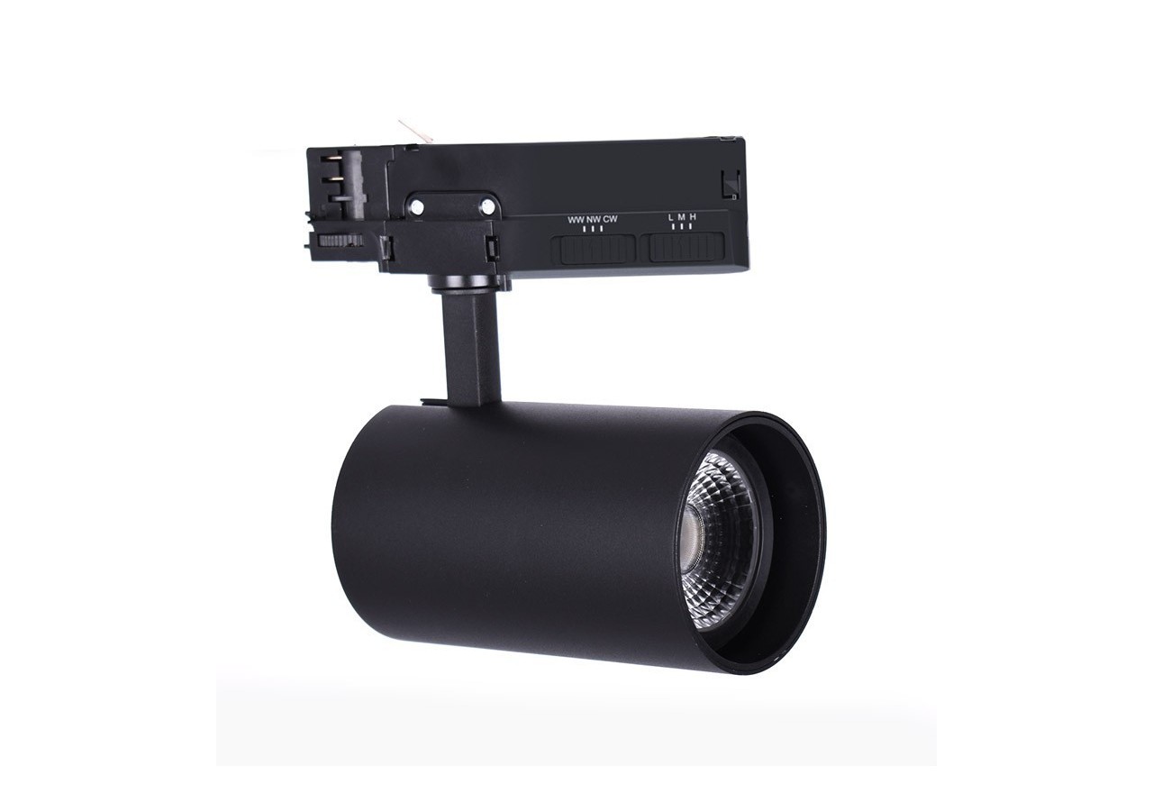 Projecteur sur rail triphasé CCT 30W/35W/40W - B00221-N-CCT - Barcelona LED