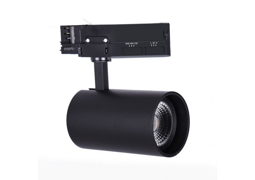Projecteur sur rail triphasé CCT 30W/35W/40W - B00221-N-CCT - Barcelona LED
