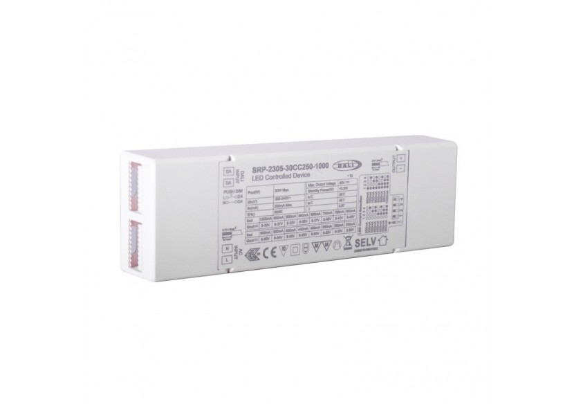 Driver Dali 1 canal à courant constant de 250ma à 1000ma - SRP-2305-30CC250-1000 - Barcelona LED