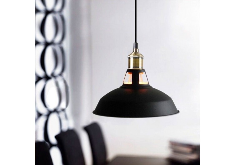 Suspension style rétro industriel "MANACOR" avec dôme en métal - LN1106-N - Barcelona LED 2