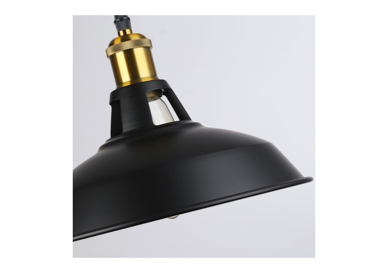 Suspension style rétro industriel "MANACOR" avec dôme en métal - LN1106-N - Barcelona LED