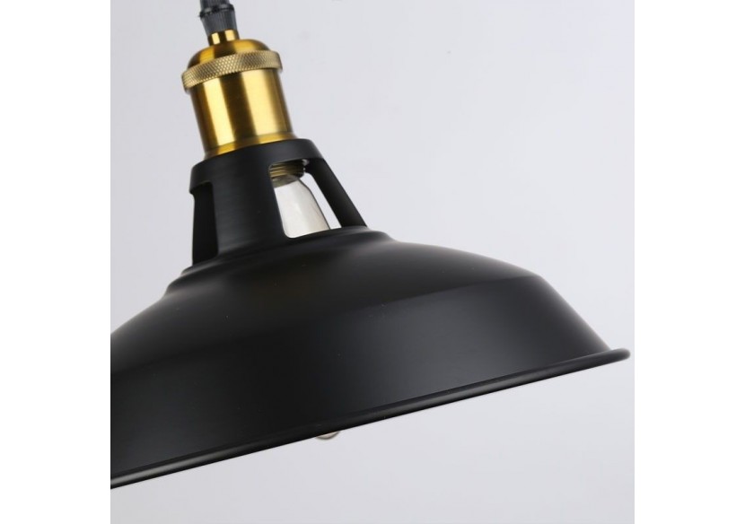 Suspension style rétro industriel "MANACOR" avec dôme en métal - LN1106-N - Barcelona LED