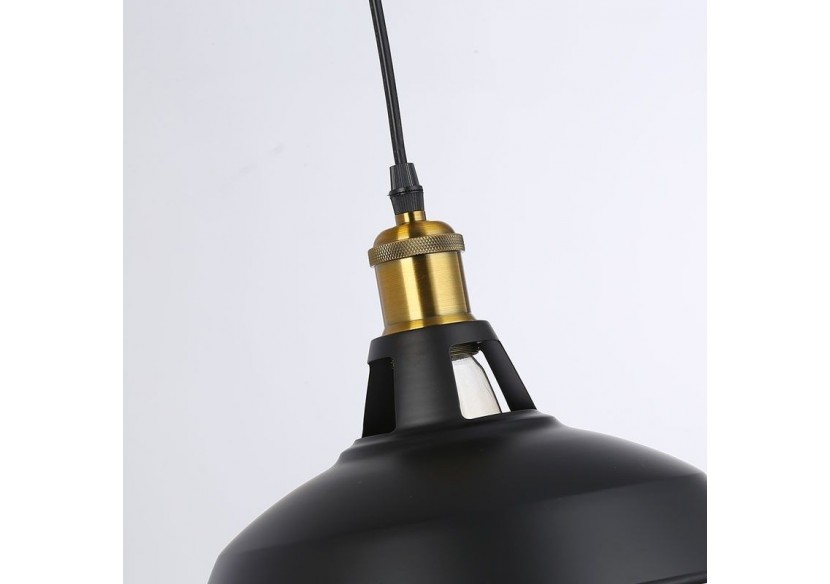 Suspension style rétro industriel "MANACOR" avec dôme en métal - LN1106-N - Barcelona LED