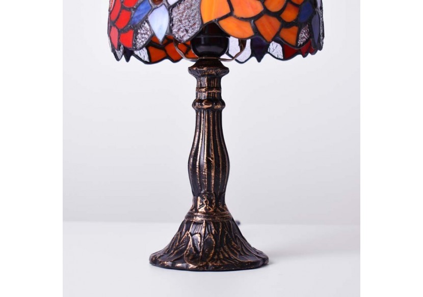 Lampe de table d'inspiration Tiffany avec mosaïque en verre - L3076 - Barcelona LED