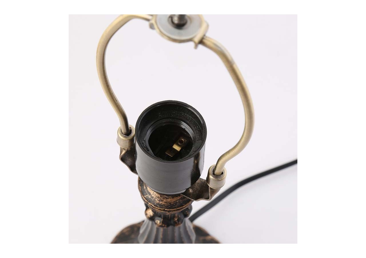 Lampe de table d'inspiration Tiffany avec mosaïque en verre - L3076 - Barcelona LED