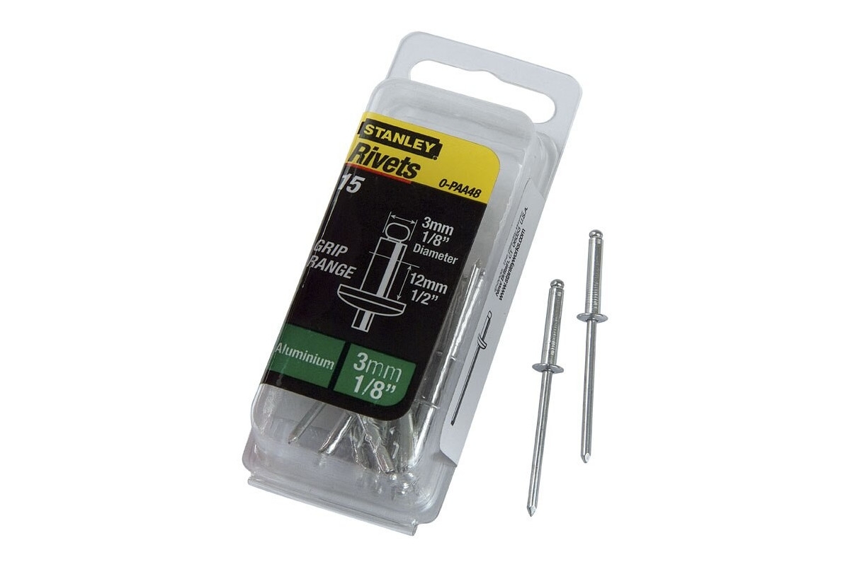 Rivet Aluminium 3Mm X 12,7 - Boite De 15Pcs - Stanley : Confort'Mat