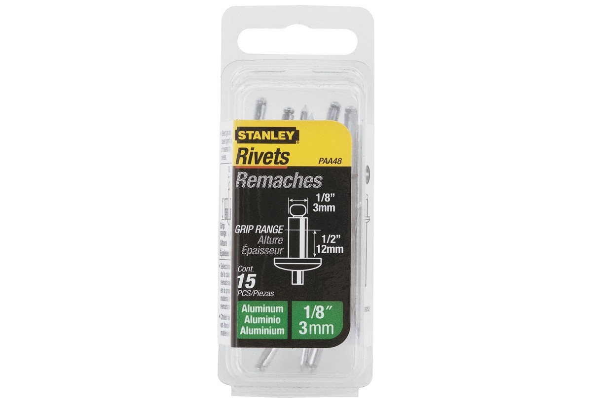 Rivet Aluminium 3Mm X 12,7 - Boite De 15Pcs - Stanley : Confort'Mat
