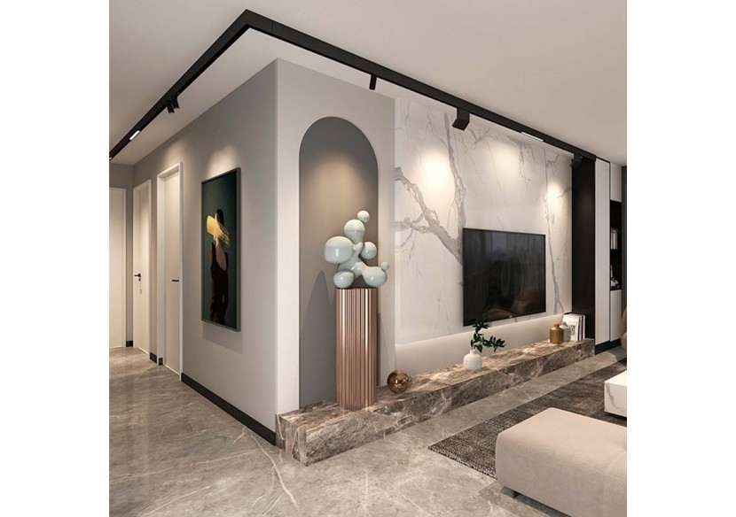 Rail magnétique en saillie 20mm 48V-1 mètre - CMS-100-N - Barcelona LED