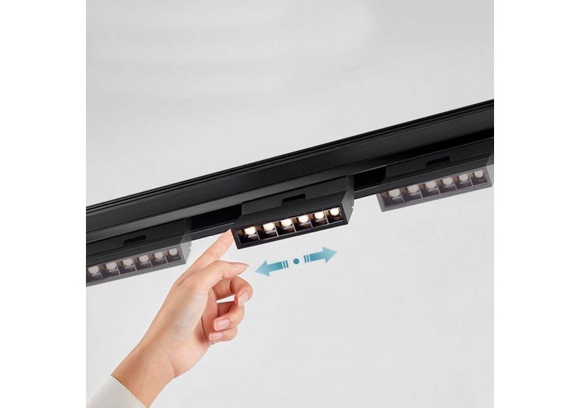 Rail magnétique encastré 20mm 48V 1 mètre - CME-100-N - Barcelona LED