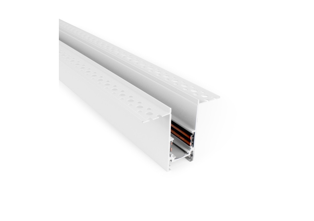 Rail magnétique intégré 20mm 48V-2 mètres - CMI-200-B - Barcelona LED