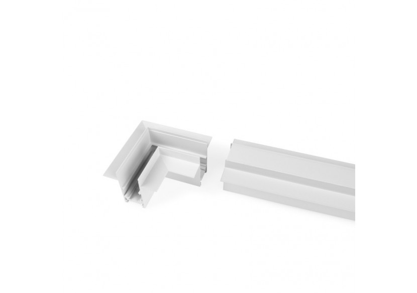 Connecteur en L pour rails magnétiques encastrés 20 mm-Horizontal - CME-90H-B - Barcelona LED