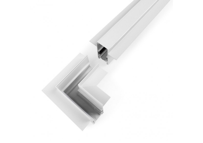 Connecteur en L pour rails magnétiques encastrés 20 mm-Horizontal - CME-90H-B - Barcelona LED