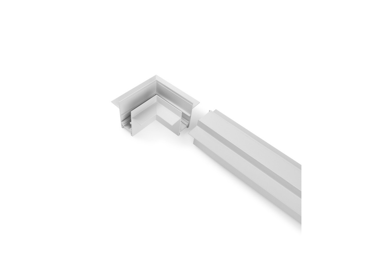 Connecteur en L pour rails magnétiques encastrés 20 mm-Horizontal - CME-90H-B - Barcelona LED