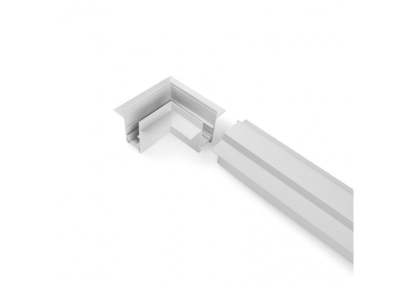 Connecteur en L pour rails magnétiques encastrés 20 mm-Horizontal - CME-90H-B - Barcelona LED