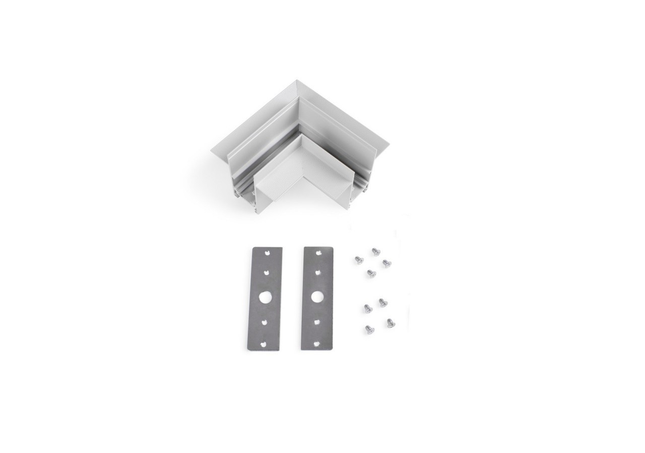 Connecteur en L pour rails magnétiques encastrés 20 mm-Horizontal - CME-90H-B - Barcelona LED