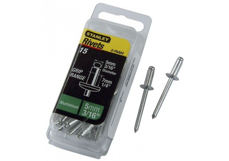 Rivet Aluminium 5Mm X 6,35 - Boite De 15Pcs - Stanley : Confort'Mat 2