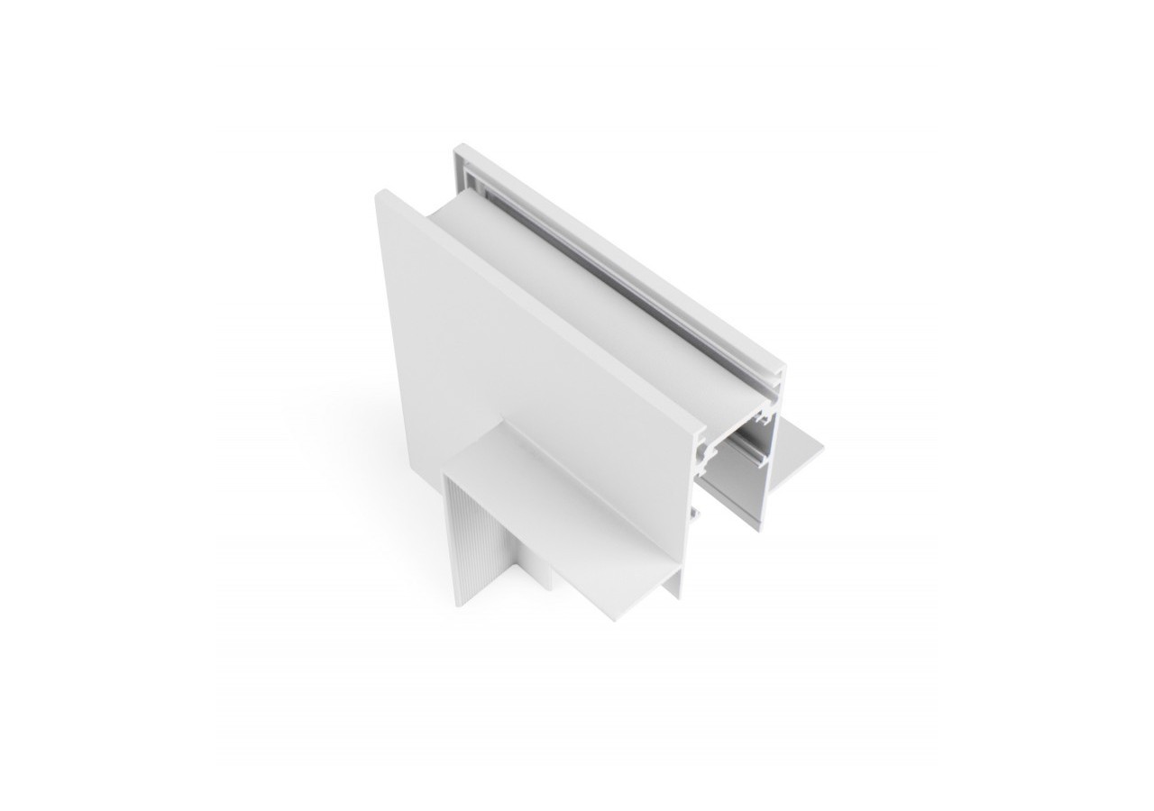 Connecteur en L pour rails magnétiques encastrés 20mm-Vertical - CME-90V-B - Barcelona LED