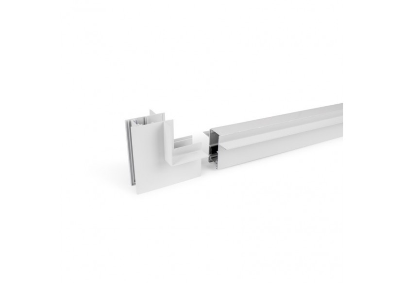 Connecteur en L pour rails magnétiques encastrés 20mm-Vertical - CME-90V-B - Barcelona LED