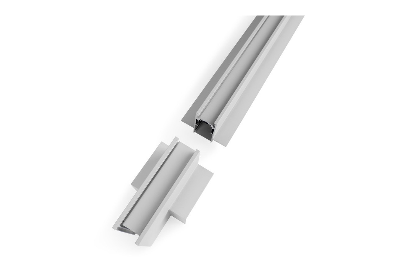 Connecteur en L pour rails magnétiques encastrés 20mm-Vertical - CME-90V-B - Barcelona LED