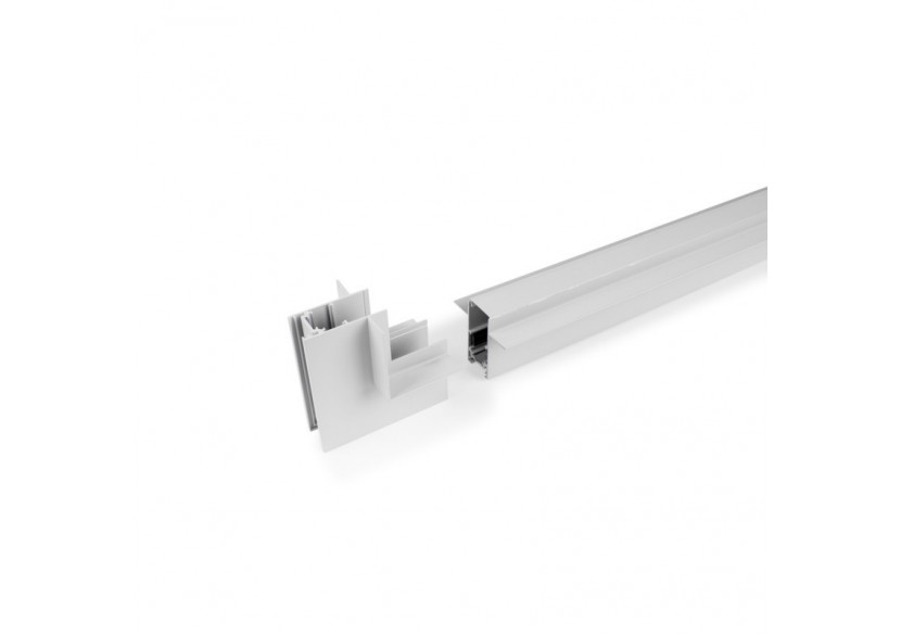 Connecteur en L pour rails magnétiques encastrés 20mm-Vertical - CME-90V-B - Barcelona LED