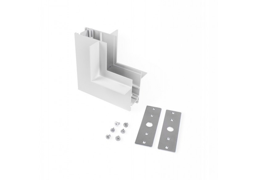 Connecteur en L pour rails magnétiques encastrés 20mm-Vertical - CME-90V-B - Barcelona LED