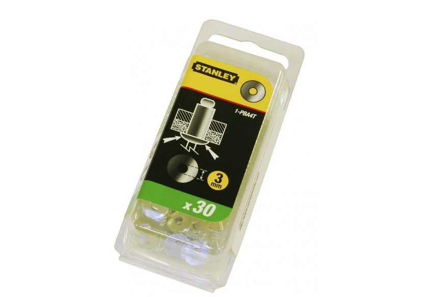 Rondelles Aluminium 5Mm - Boite De 30Pcs - Stanley : Confort'Mat