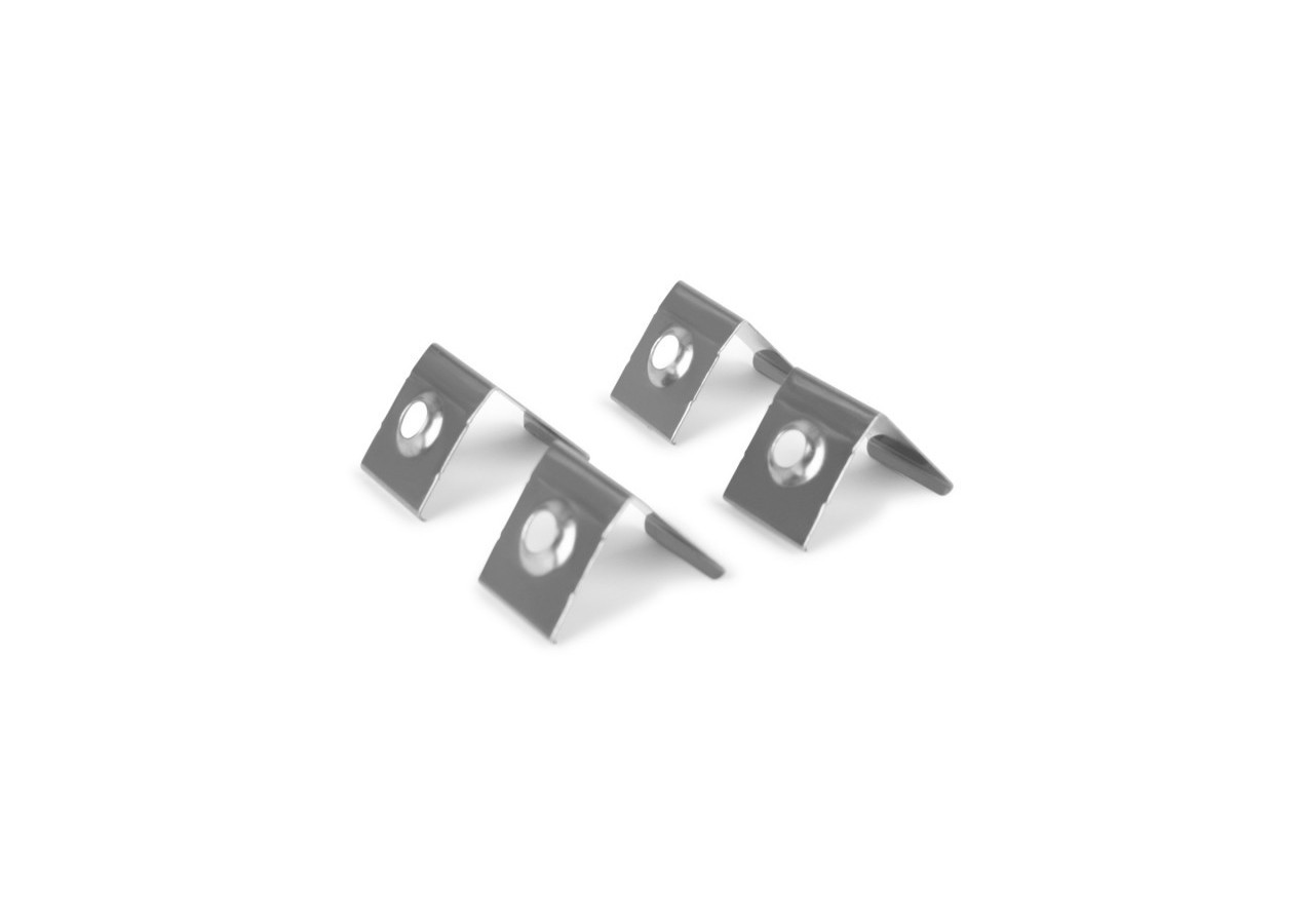 Profilé d'angle en aluminium avec diffuseur, 4 embouts et 4 clips-Ruban LED jusqu'à 12 mm-2 mètres - PXG-1616-N - Barcelona LED