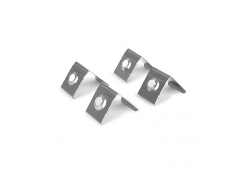 Profilé d'angle en aluminium avec diffuseur, 4 embouts et 4 clips-Ruban LED jusqu'à 12 mm-2 mètres - PXG-1616-N - Barcelona LED