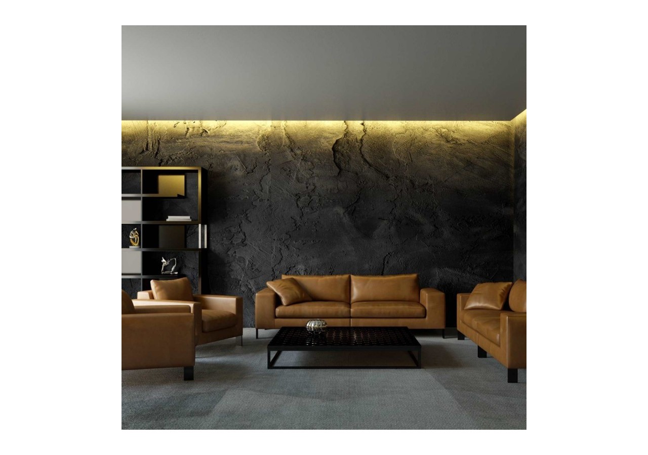 Profilé d'angle en aluminium avec diffuseur, 4 embouts et 4 clips-Ruban LED jusqu'à 12 mm-2 mètres - PXG-1616-N - Barcelona LED