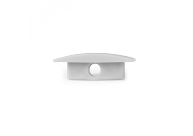 Embout de finition gris pour profilé en saillie PXG-204 - PXG-204-CA - Barcelona LED