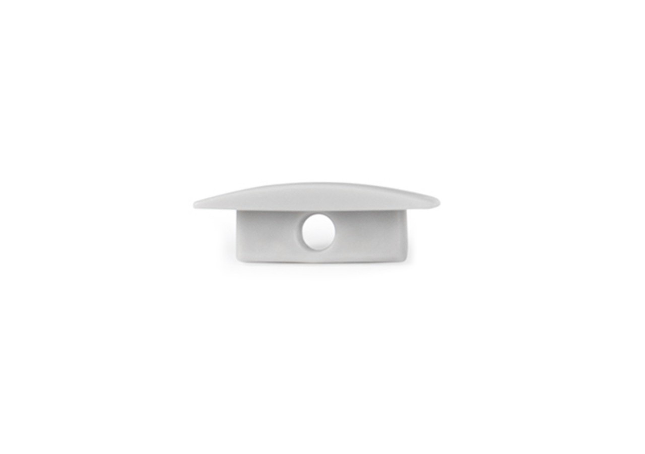 Embout de finition gris pour profilé encastré PXG-205 - PXG-205-CA - Barcelona LED