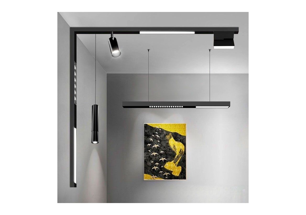 Connecteur d'alimentation avec câble pour rail magnétique-48V - CM-I-N - Barcelona LED