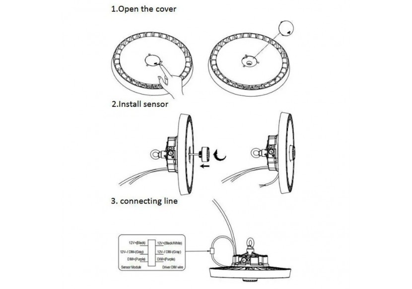 Capteur de micro-ondes pour les cloches LED B8137-B8138 - B8137-MICRO - Barcelona LED