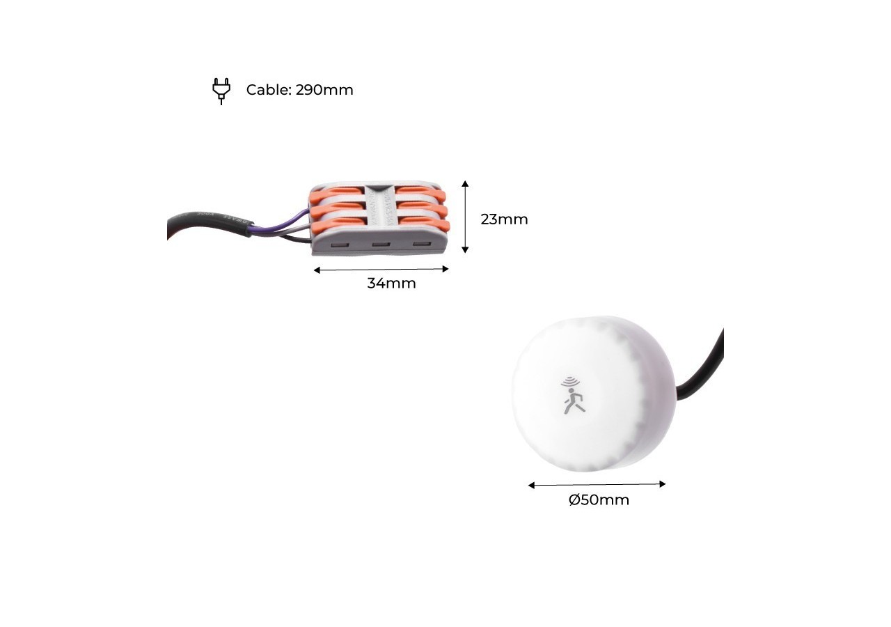 Capteur de micro-ondes pour les cloches LED B8137-B8138 - B8137-MICRO - Barcelona LED