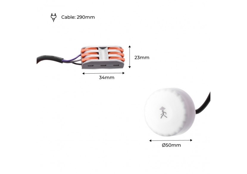 Capteur de micro-ondes pour les cloches LED B8137-B8138 - B8137-MICRO - Barcelona LED