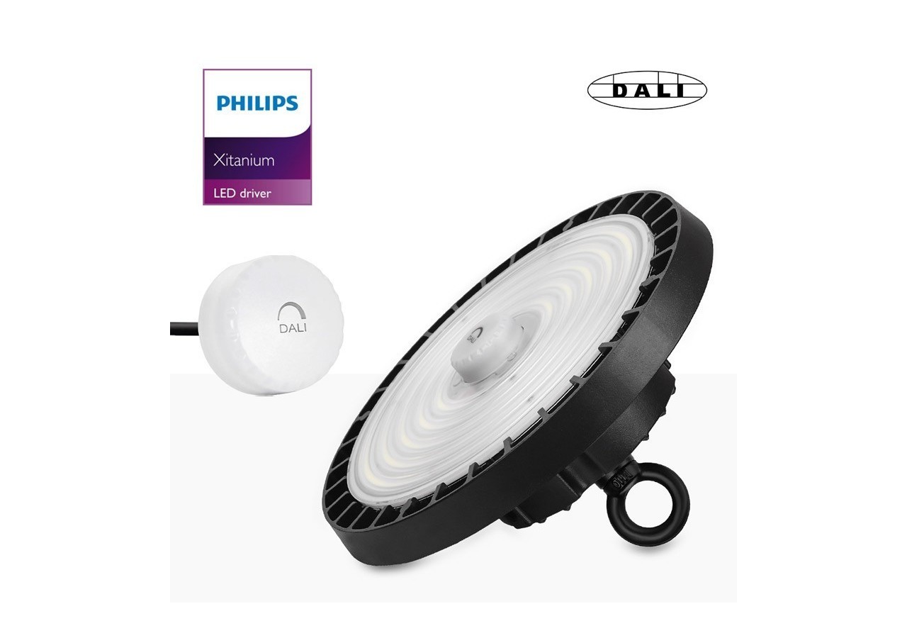 Cloche LED 200W avec driver PHILIPS et DALI IP65 - K8137-200-5K-D - Barcelona LED