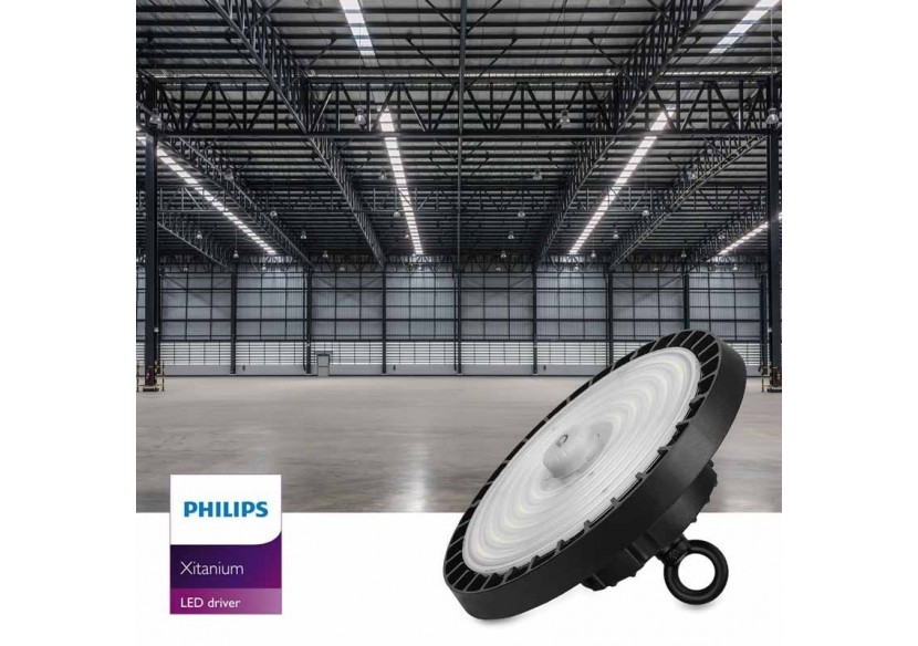 Cloche LED 200W avec driver PHILIPS et DALI IP65 - K8137-200-5K-D - Barcelona LED
