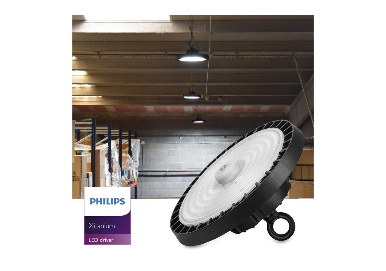 Cloche LED 200W avec driver PHILIPS et DALI IP65 - K8137-200-5K-D - Barcelona LED